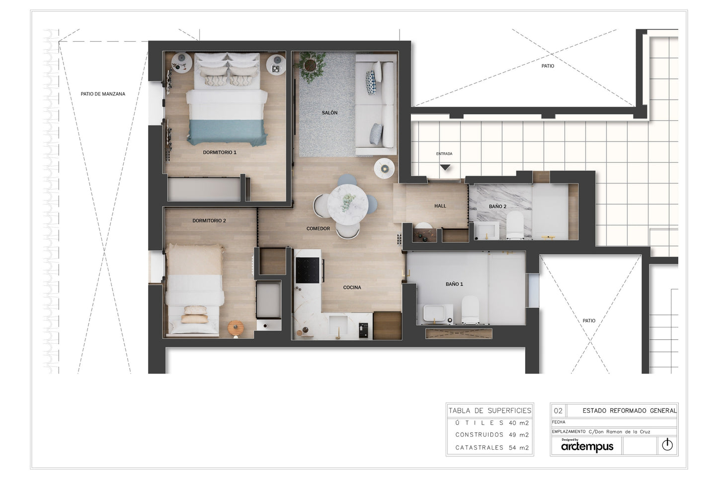 Ático de lujo en Madrid con vistas abiertas en Calle Don Ramón de la Cruz