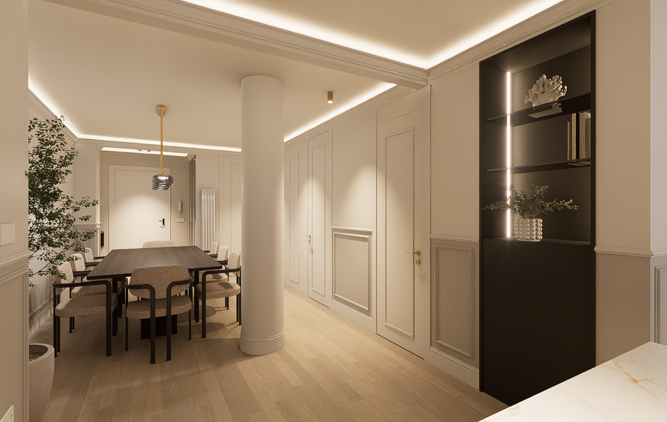 Piso de lujo en Madrid con garaje y diseño contemporáneo en Calle Ayala