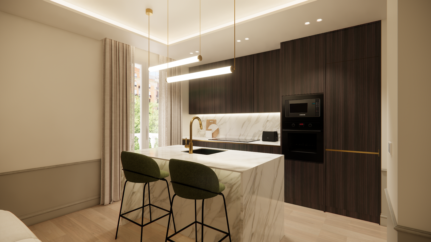 Piso de lujo en Madrid con terraza privada en Calle Conde de Peñalver