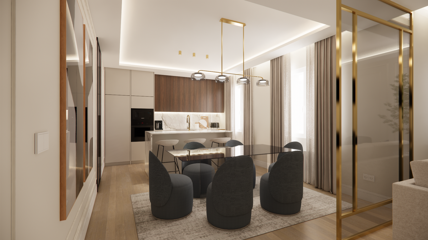 Piso de lujo en Madrid con diseño contemporáneo en Calle General Oráa