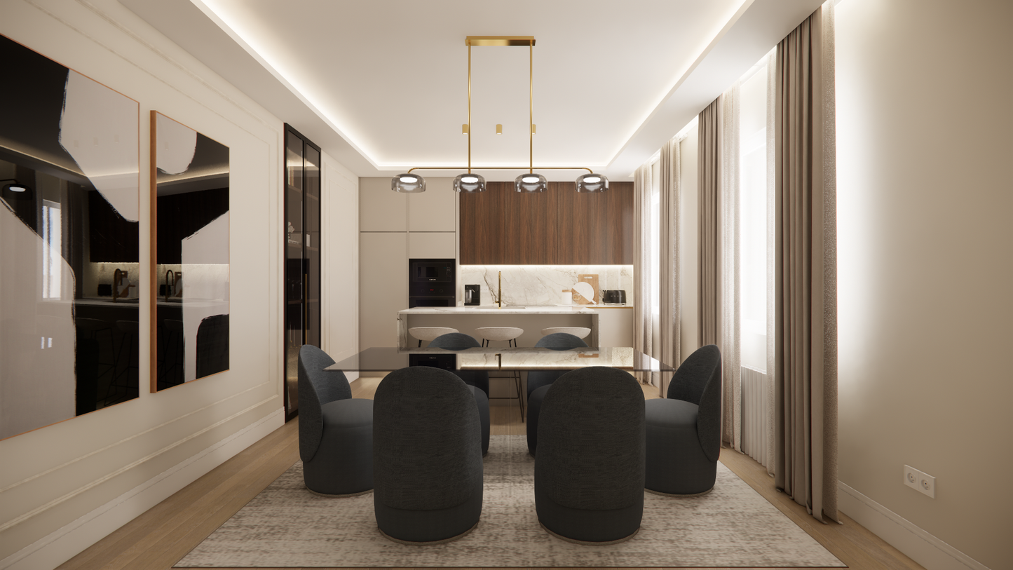 Piso de lujo en Madrid con diseño contemporáneo en Calle General Oráa