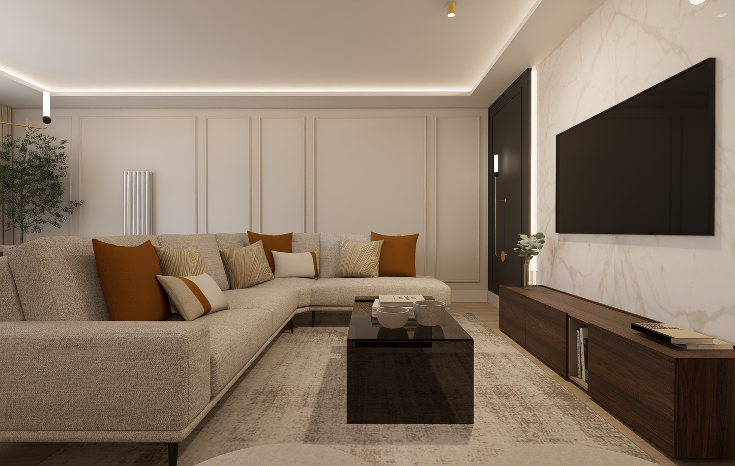 Piso de lujo en Madrid con patio privado en Calle María de Molina