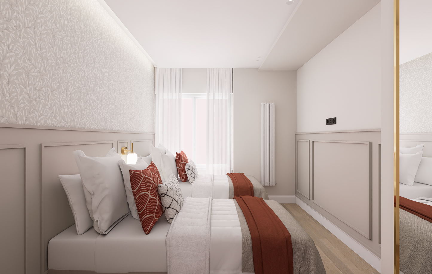 Piso de lujo en Madrid con patio privado en Calle María de Molina