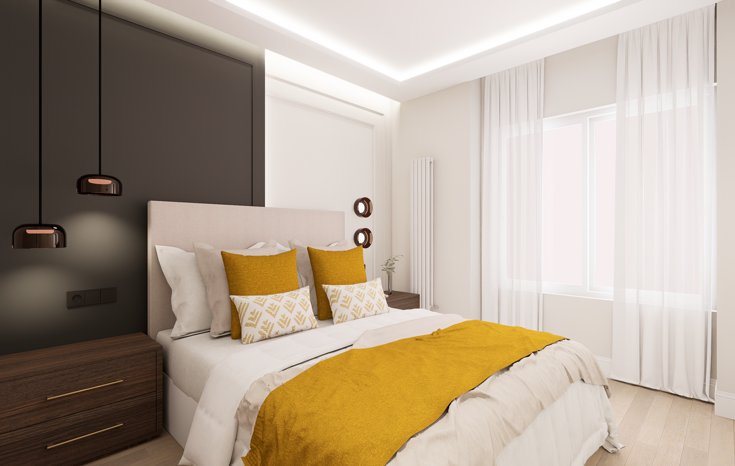 Piso de lujo en Madrid con patio privado en Calle María de Molina