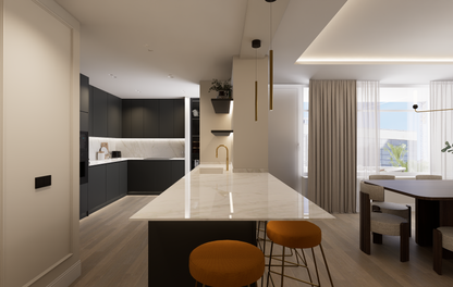 Piso de lujo en Madrid con patio privado en Calle María de Molina