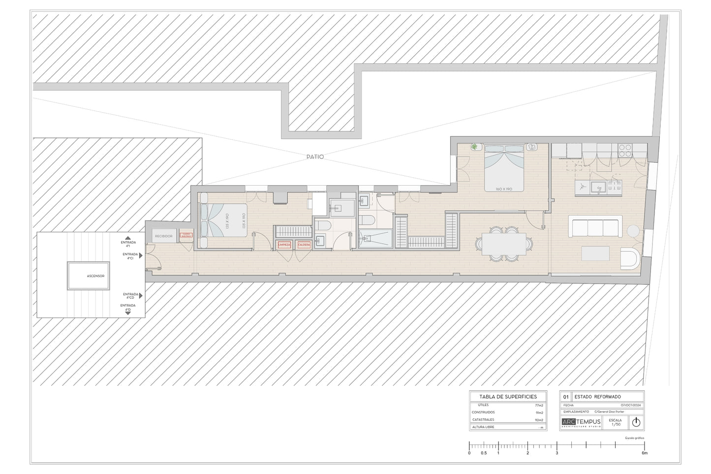 Piso de lujo en Madrid con diseño moderno en Calle General Diaz Porlier