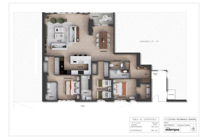Piso de lujo en Madrid con terraza y domótica en Calle General Pardiñas