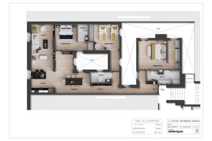 Piso de lujo en Madrid con terraza y luz natural en Calle Montesa